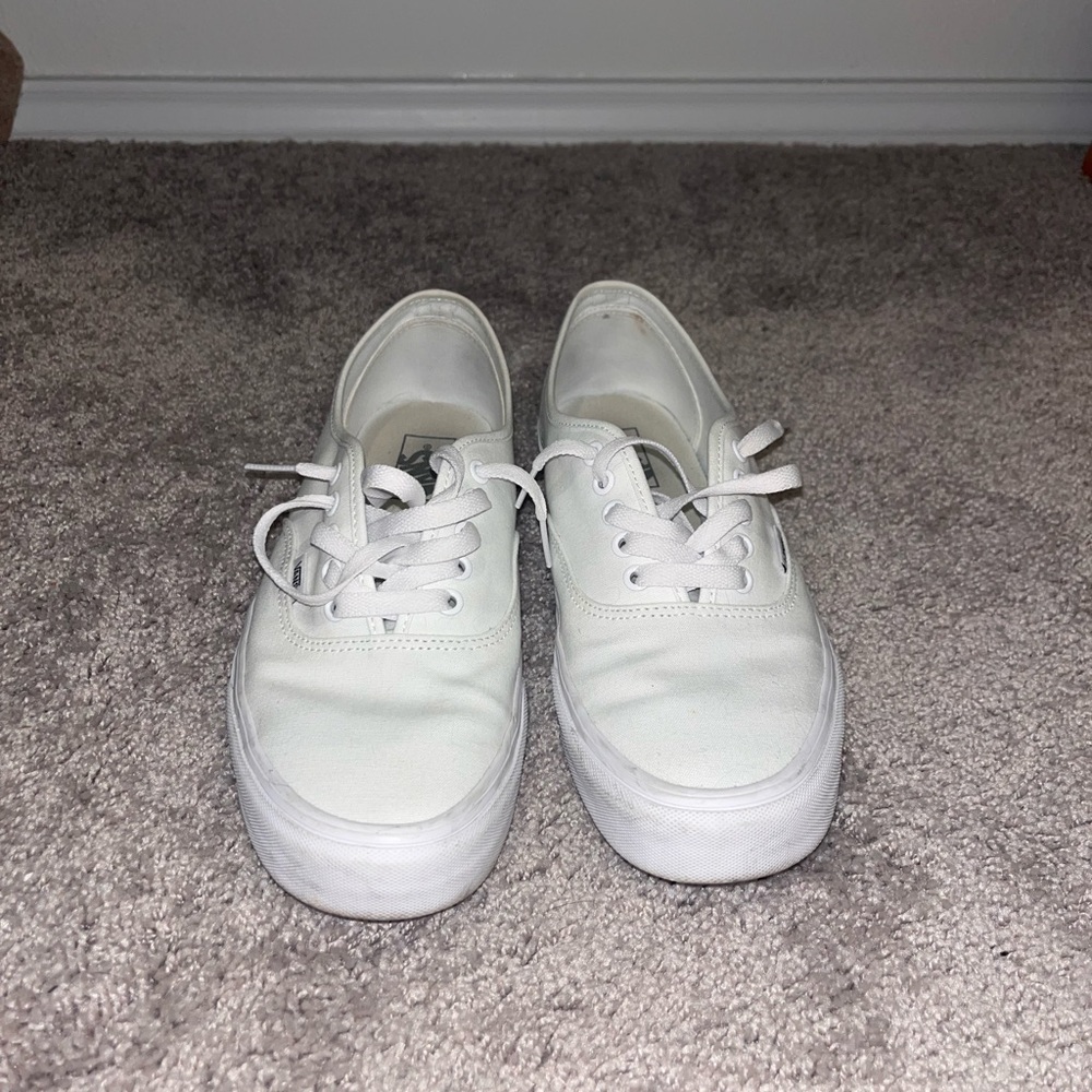 White Vans size 10.5